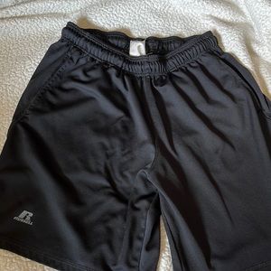 Men’s black Russell shorts